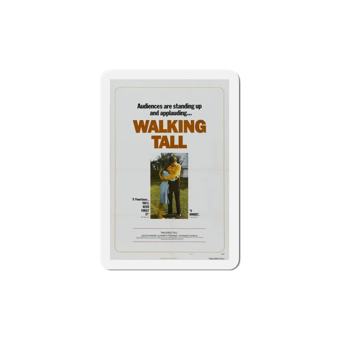 Walking Tall 1973 Movie Poster Refrigerator Magnet 6 Inch - The Sticker Space
