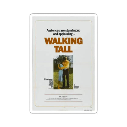 Walking Tall 1973 Movie Poster - STICKER Vinyl Kiss-Cut Decal 6 Inch White - The Sticker Space
