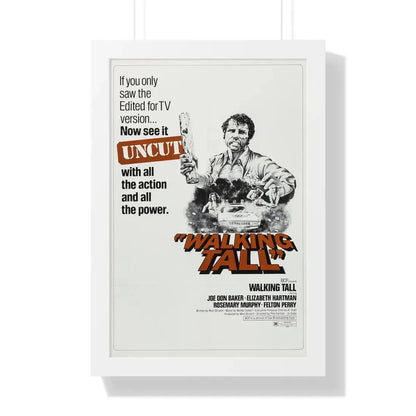 WALKING TALL (2) 1973 - Framed Movie Poster 16″ x 24″ White - The Sticker Space
