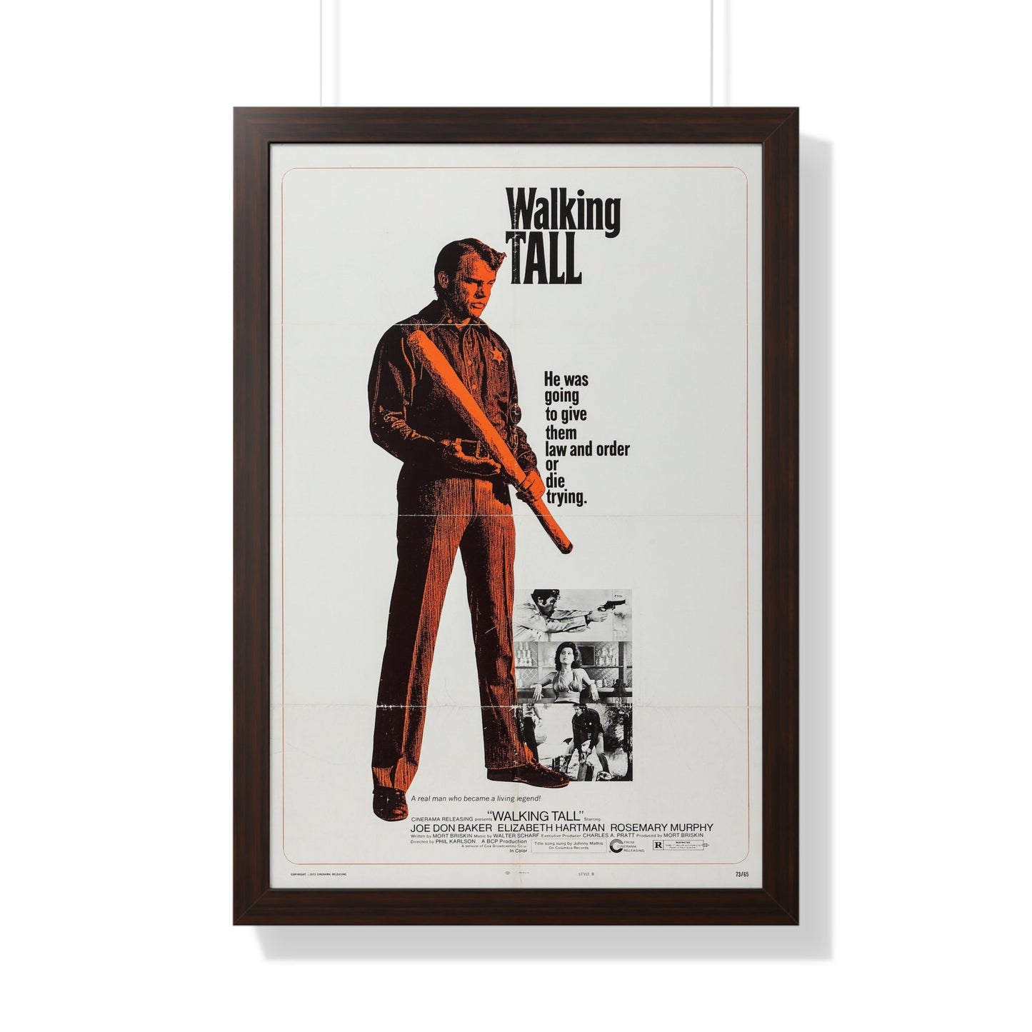 WALKING TALL (3) 1973 - Framed Movie Poster-20" x 30"-The Sticker Space