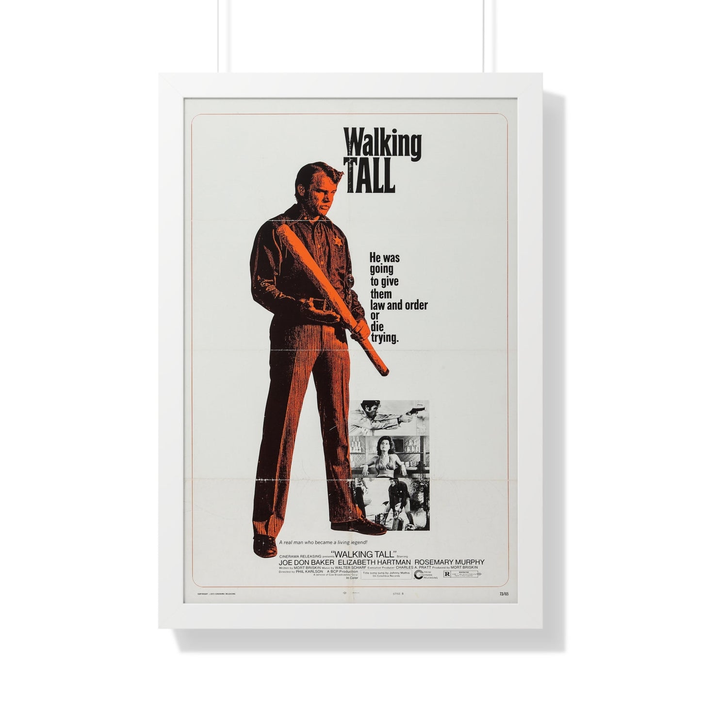 WALKING TALL (3) 1973 - Framed Movie Poster-20" x 30"-The Sticker Space