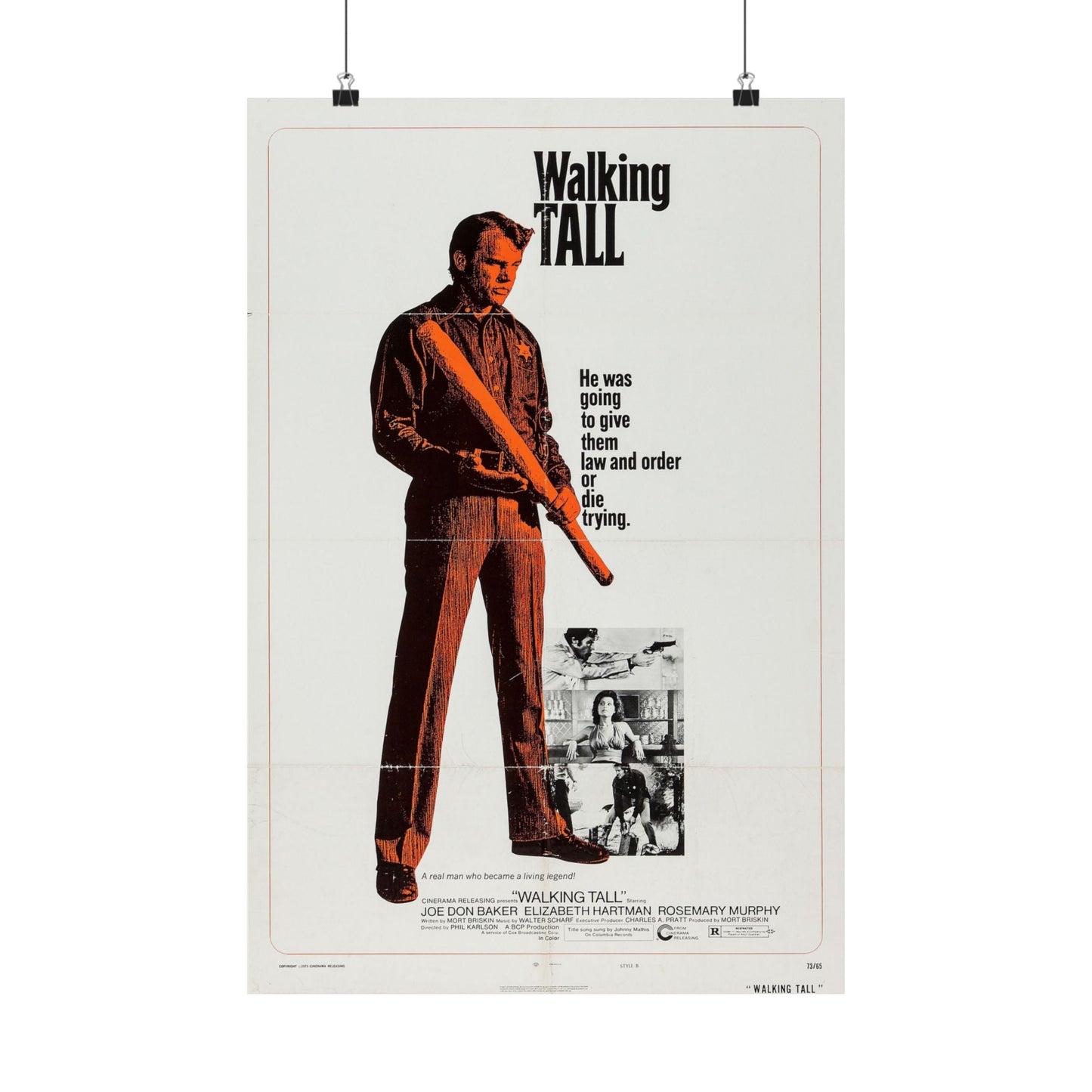 WALKING TALL (3) 1973 - Paper Movie Poster-16″ x 24″-The Sticker Space