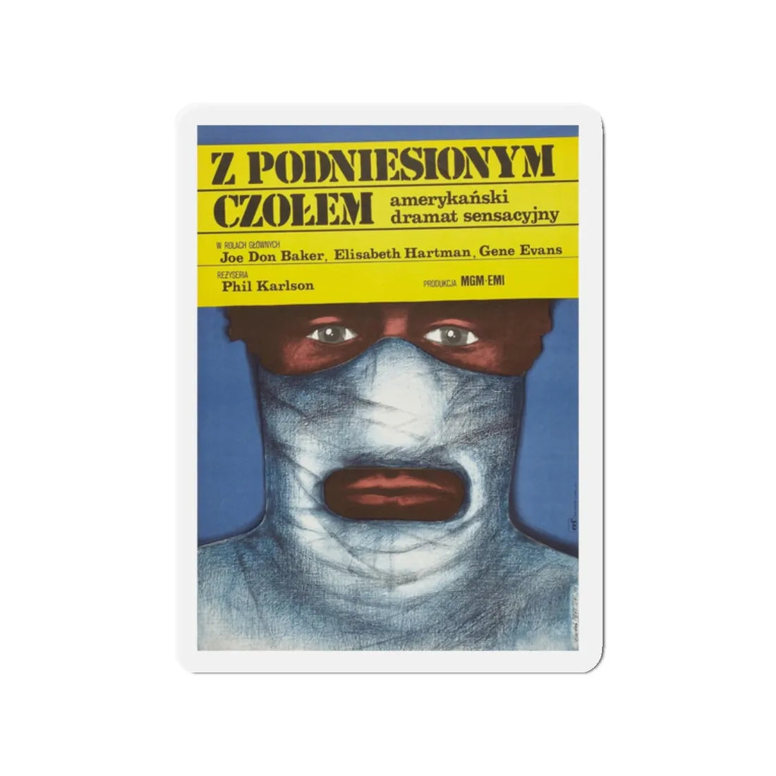 WALKING TALL (POLISH) 1973 Movie Poster - Refrigerator Magnet 2 Inch - The Sticker Space