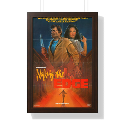 WALKING THE EDGE 1985 - Framed Movie Poster-16″ x 24″-The Sticker Space