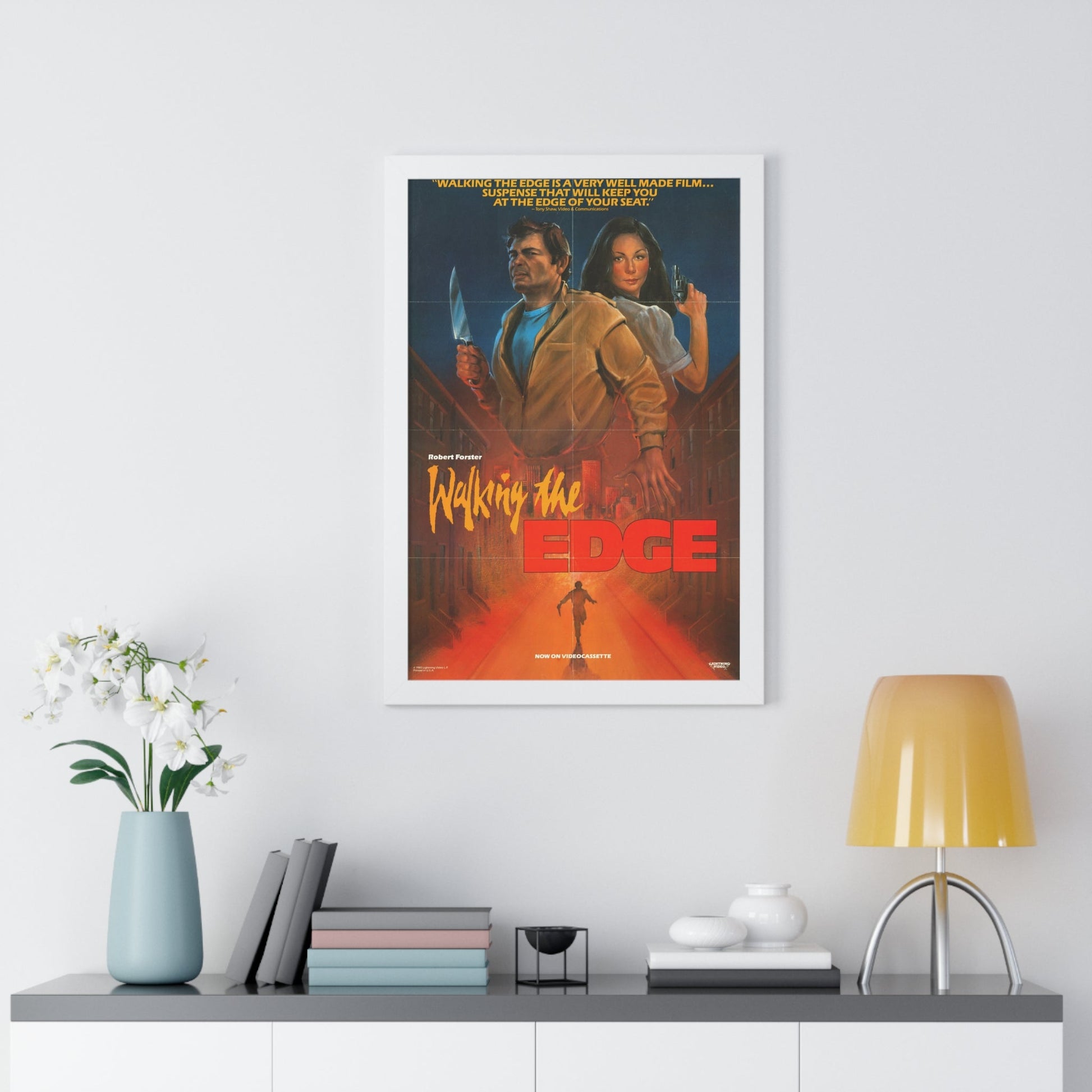 WALKING THE EDGE 1985 - Framed Movie Poster-The Sticker Space