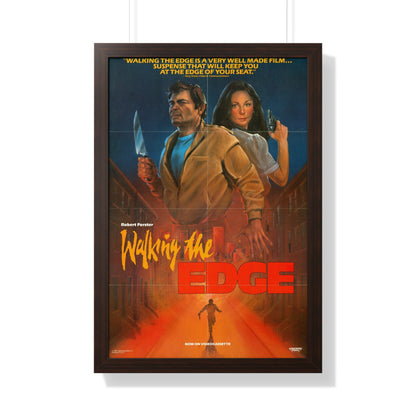 WALKING THE EDGE 1985 - Framed Movie Poster-20" x 30"-The Sticker Space