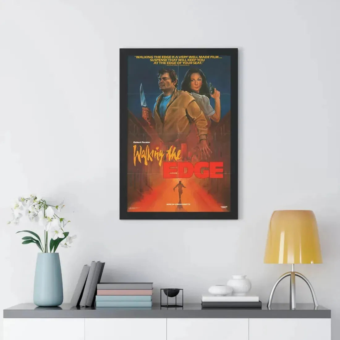 WALKING THE EDGE 1985 - Framed Movie Poster - The Sticker Space