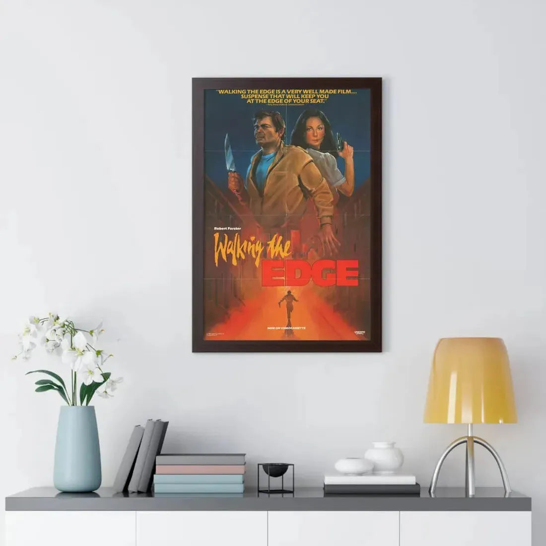 WALKING THE EDGE 1985 - Framed Movie Poster - The Sticker Space