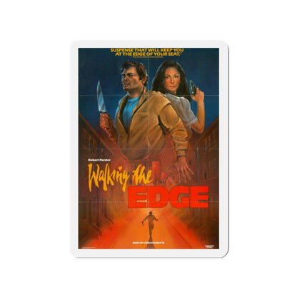 WALKING THE EDGE 1985 Movie Poster - Refrigerator Magnet-2" x 2"-The Sticker Space