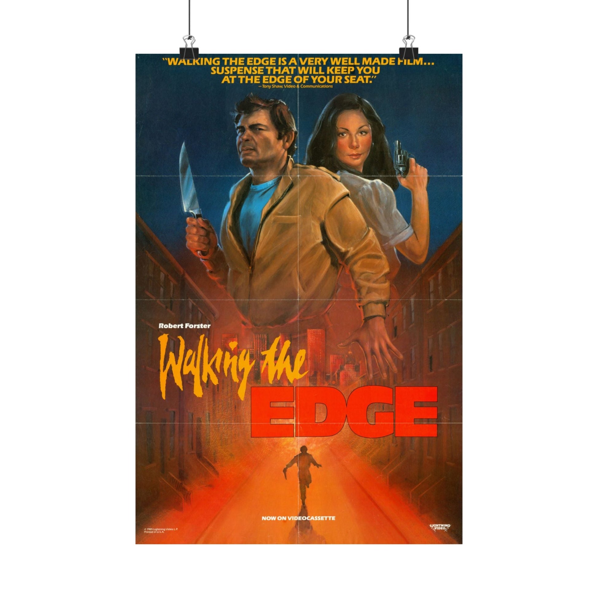 WALKING THE EDGE 1985 - Paper Movie Poster-12″ x 18″-The Sticker Space