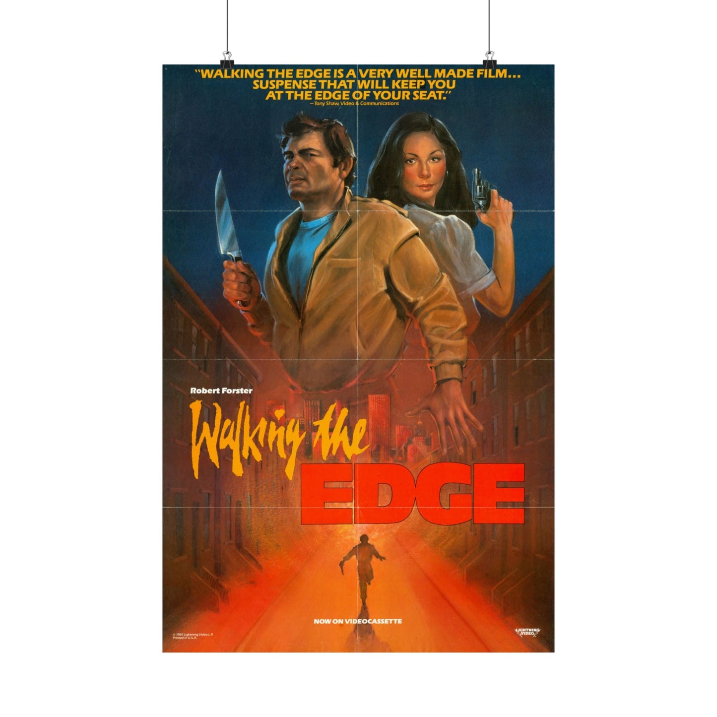 WALKING THE EDGE 1985 - Paper Movie Poster-20″ x 30″-The Sticker Space