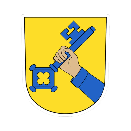 Wallisellen-blazon (Switzerland) (Coat of Arms) STICKER Vinyl Kiss-Cut Decal 2 Inch White - The Sticker Space
