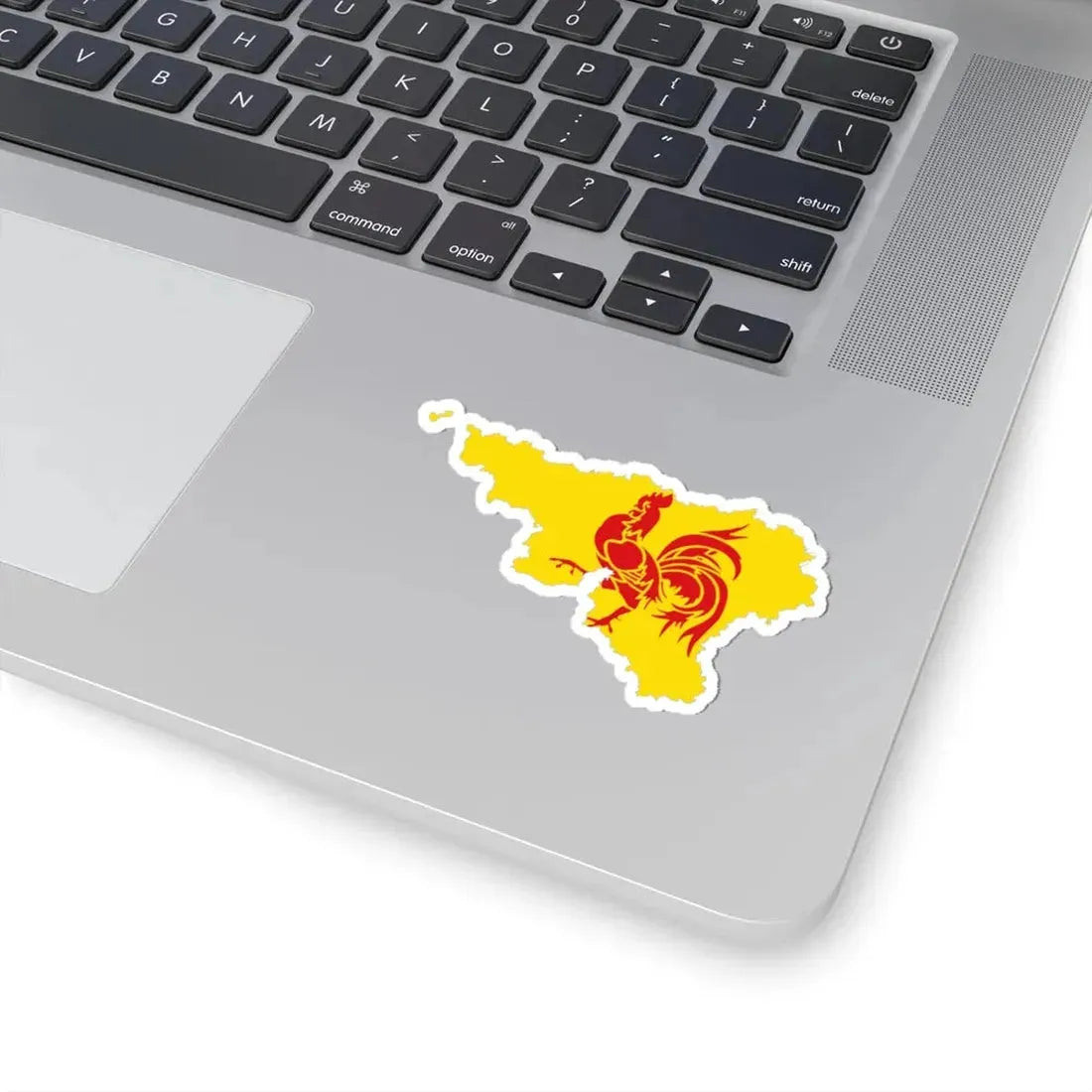 Wallonia-Flagmap (Belgium) STICKER Vinyl Kiss-Cut Decal - The Sticker Space