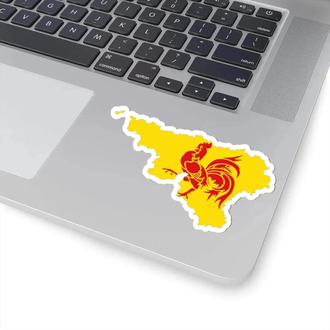 Wallonia-Flagmap (Belgium) STICKER Vinyl Kiss-Cut Decal - The Sticker Space