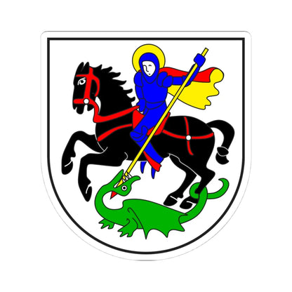 Waltensburg Vuorz wappen (Switzerland) (Coat of Arms) STICKER Vinyl Kiss-Cut Decal 4 Inch White - The Sticker Space