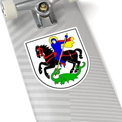 Waltensburg Vuorz wappen (Switzerland) (Coat of Arms) STICKER Vinyl Kiss-Cut Decal - The Sticker Space