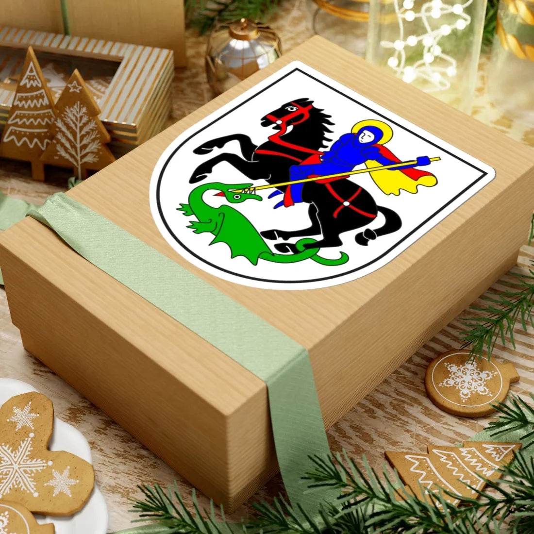 Waltensburg Vuorz wappen (Switzerland) (Coat of Arms) STICKER Vinyl Kiss-Cut Decal - The Sticker Space