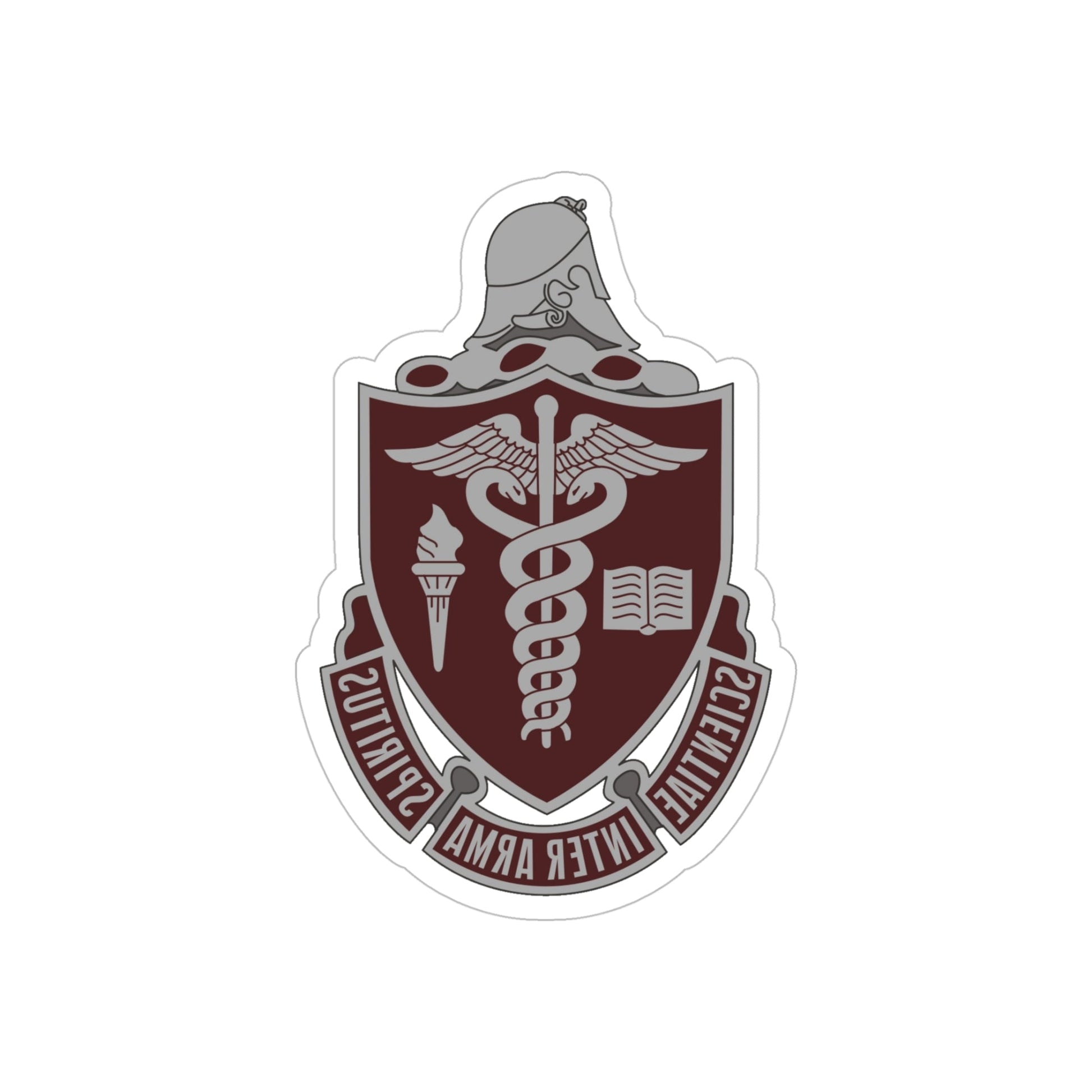 Walter Reed National Military Medical Center (U.S. Army) REVERSE PRINT Transparent STICKER-5" × 5"-The Sticker Space