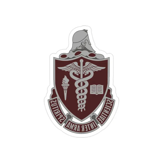 Walter Reed National Military Medical Center (U.S. Army) REVERSE PRINT Transparent Die-Cut STICKER 2 Inch Die-Cut Transparent - The Sticker Space