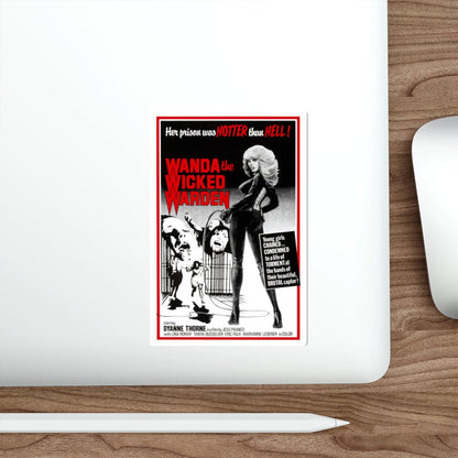 WANDA THE WICKED WARDEN (ILSA THE WICKED WARDEN) 1977 Movie Poster STICKER Vinyl Die-Cut Decal-The Sticker Space