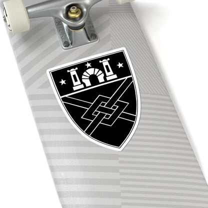 WandJShield bw (United States) (Coat of Arms) STICKER Vinyl Kiss-Cut Decal - The Sticker Space