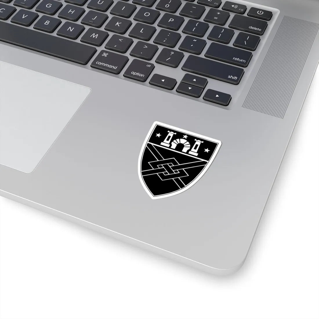 WandJShield bw (United States) (Coat of Arms) STICKER Vinyl Kiss-Cut Decal - The Sticker Space