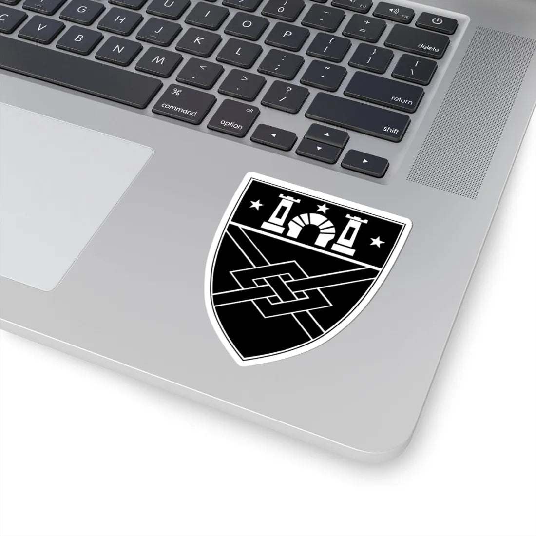 WandJShield bw (United States) (Coat of Arms) STICKER Vinyl Kiss-Cut Decal - The Sticker Space