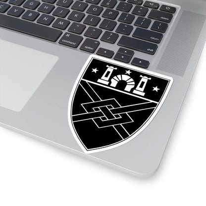 WandJShield bw (United States) (Coat of Arms) STICKER Vinyl Kiss-Cut Decal - The Sticker Space