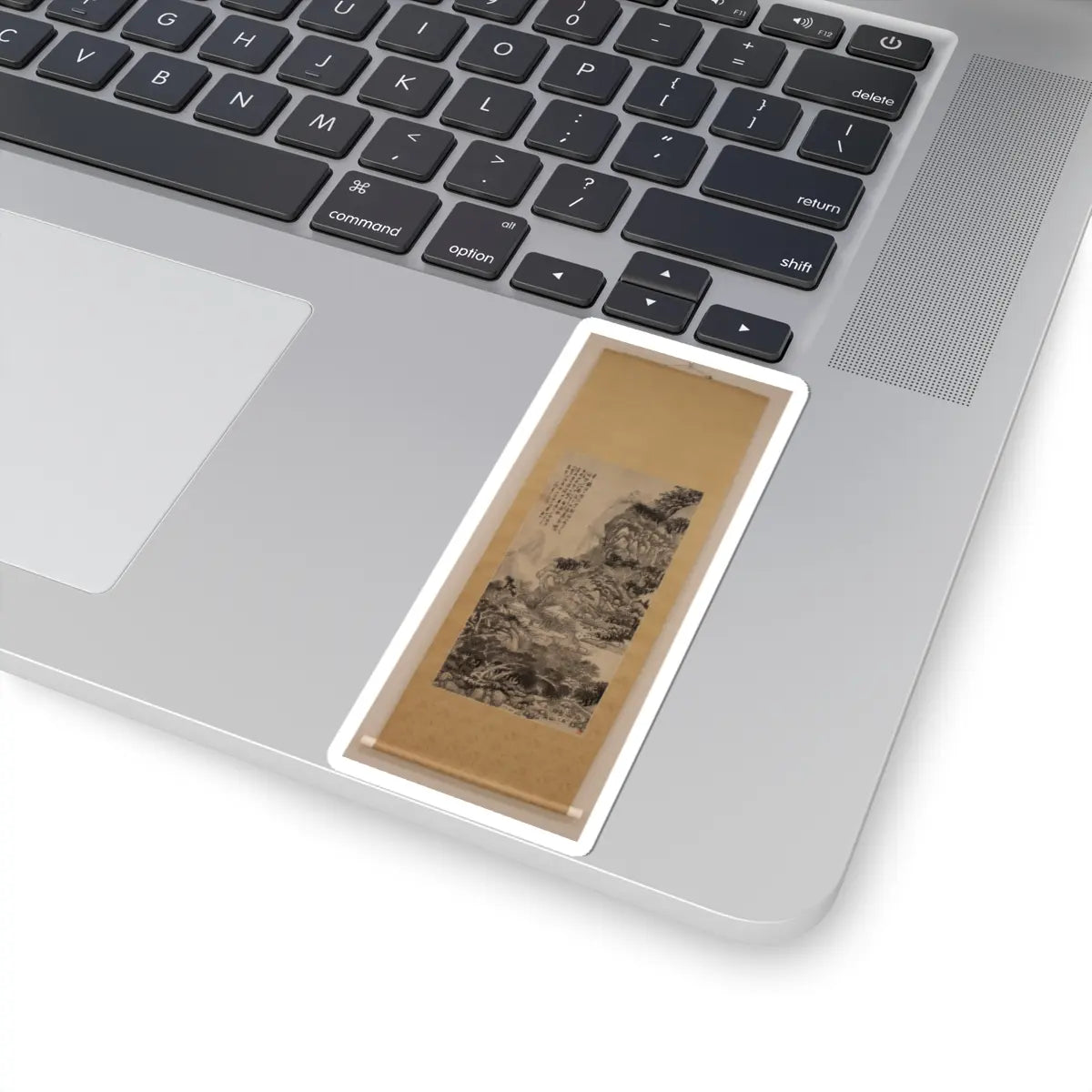 Wang Duo - Lofty Recluse in Autumn Mountains - dated 1651 v2 - STICKER Vinyl Kiss-Cut Decal