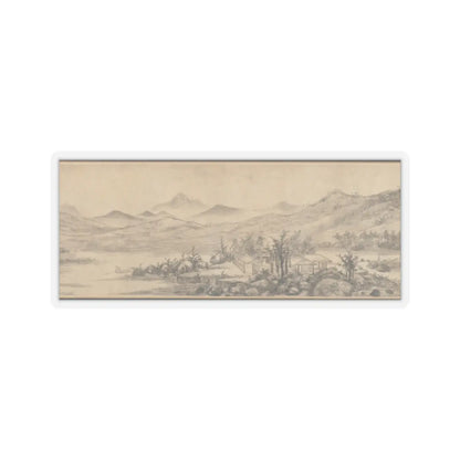 Wang Fu - Joys of the Fisherman - ca. 1410 v7 - STICKER Vinyl Kiss-Cut Decal