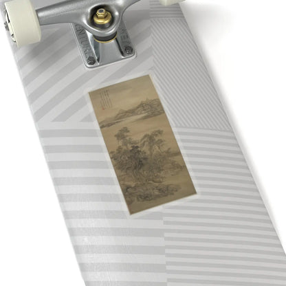 Wang Hui - Landscape in the Style of Li Gonglin - dated 1702 v1 - STICKER Vinyl Kiss-Cut Decal