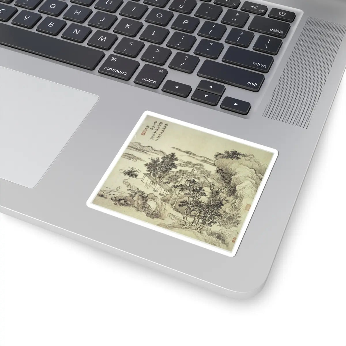Wang Hui - Landscapes after old masters - dated 1692 v11 - STICKER Vinyl Kiss-Cut Decal