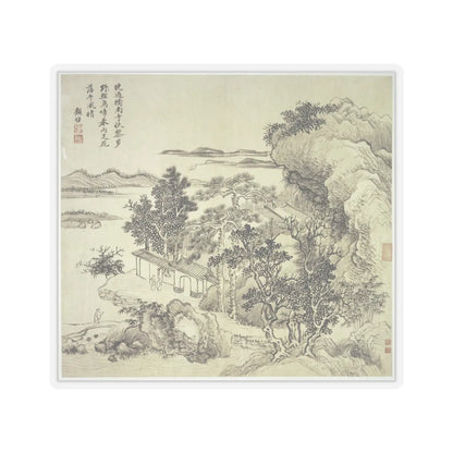 Wang Hui - Landscapes after old masters - dated 1692 v11 - STICKER Vinyl Kiss-Cut Decal