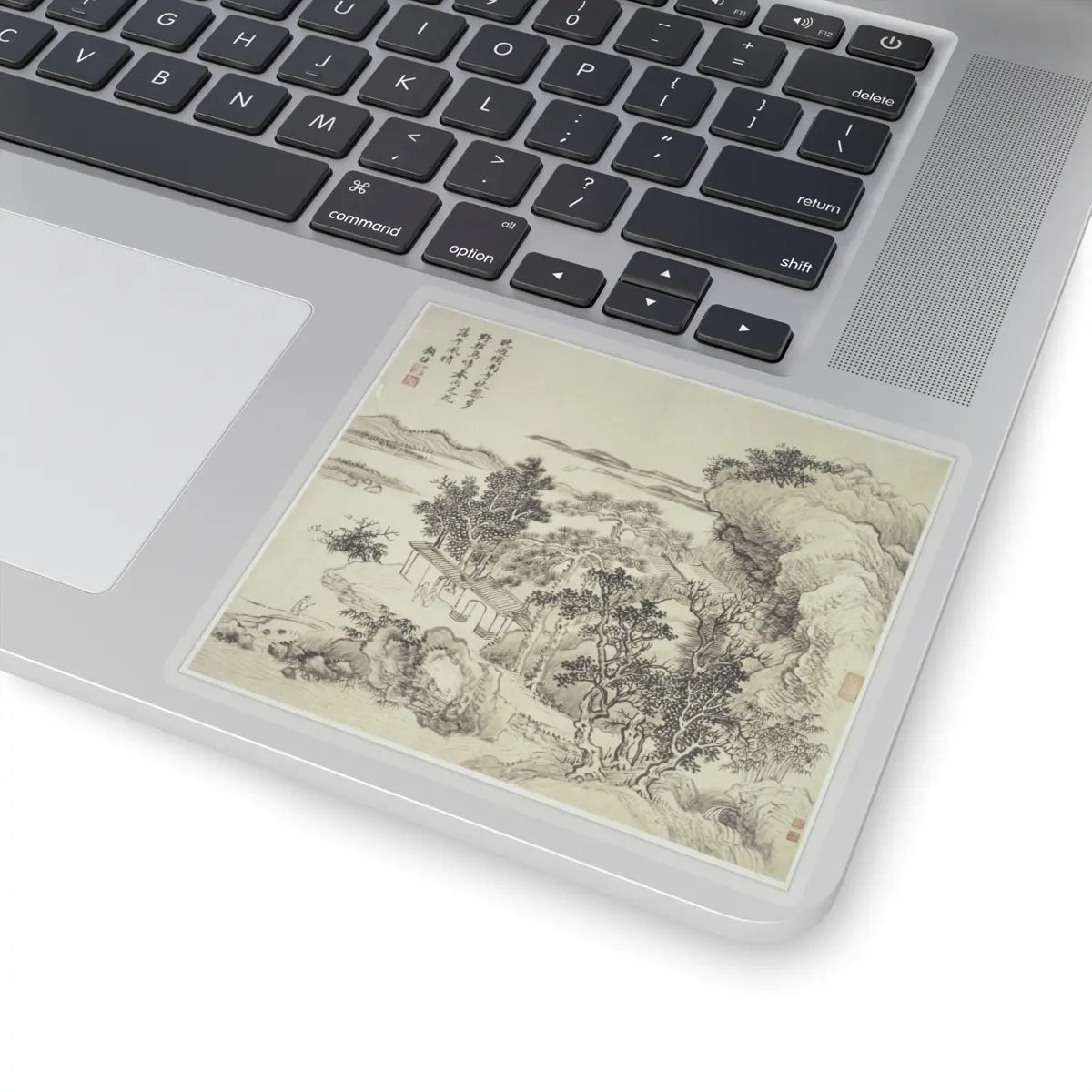 Wang Hui - Landscapes after old masters - dated 1692 v11 - STICKER Vinyl Kiss-Cut Decal