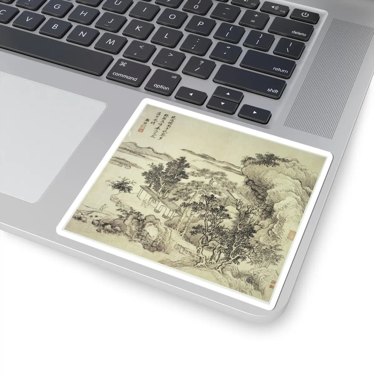 Wang Hui - Landscapes after old masters - dated 1692 v11 - STICKER Vinyl Kiss-Cut Decal