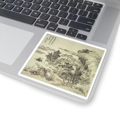 Wang Hui - Landscapes after old masters - dated 1692 v11 - STICKER Vinyl Kiss-Cut Decal