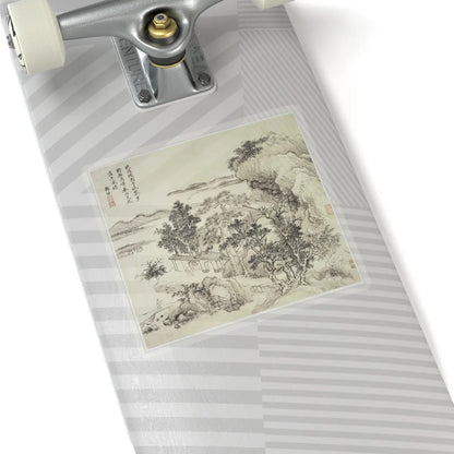 Wang Hui - Landscapes after old masters - dated 1692 v11 - STICKER Vinyl Kiss-Cut Decal