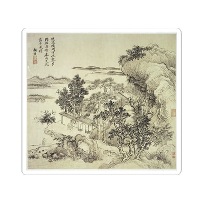 Wang Hui - Landscapes after old masters - dated 1692 v11 - STICKER Vinyl Kiss-Cut Decal