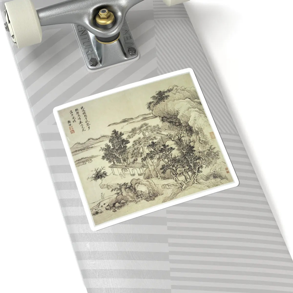 Wang Hui - Landscapes after old masters - dated 1692 v11 - STICKER Vinyl Kiss-Cut Decal