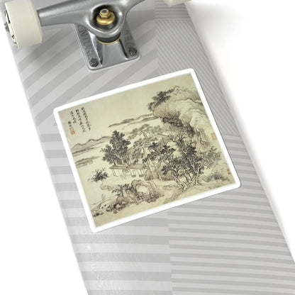 Wang Hui - Landscapes after old masters - dated 1692 v11 - STICKER Vinyl Kiss-Cut Decal