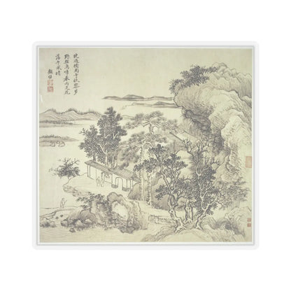 Wang Hui - Landscapes after old masters - dated 1692 v11 - STICKER Vinyl Kiss-Cut Decal