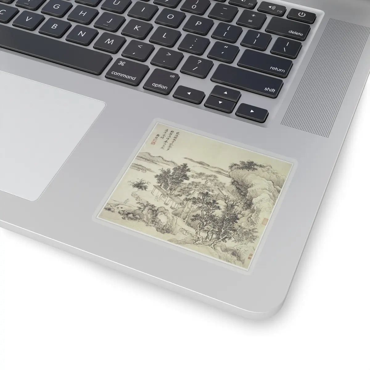 Wang Hui - Landscapes after old masters - dated 1692 v11 - STICKER Vinyl Kiss-Cut Decal