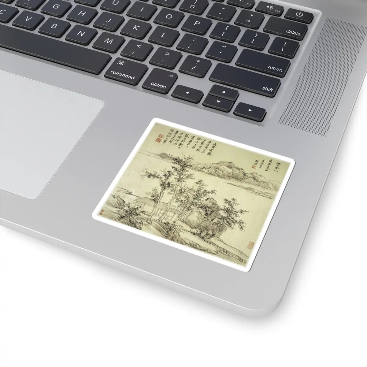 Wang Hui - Landscapes after old masters - dated 1692 v13 - STICKER Vinyl Kiss-Cut Decal