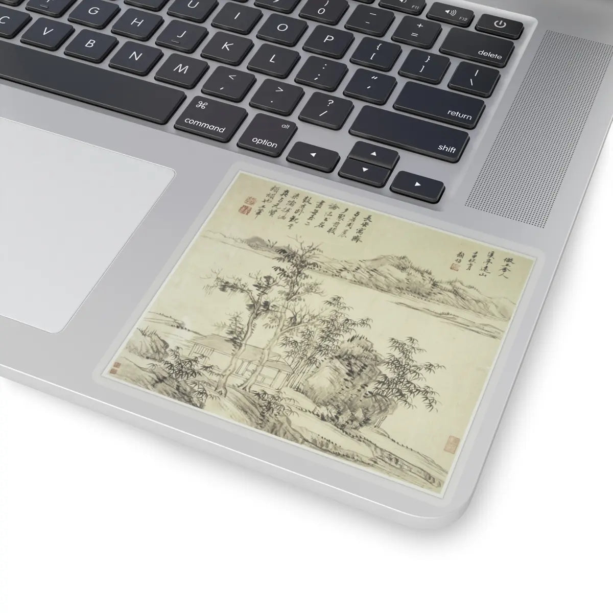 Wang Hui - Landscapes after old masters - dated 1692 v13 - STICKER Vinyl Kiss-Cut Decal