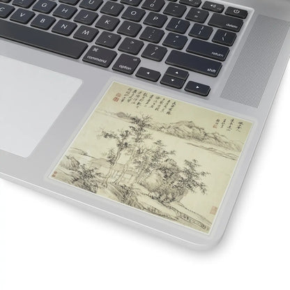 Wang Hui - Landscapes after old masters - dated 1692 v13 - STICKER Vinyl Kiss-Cut Decal
