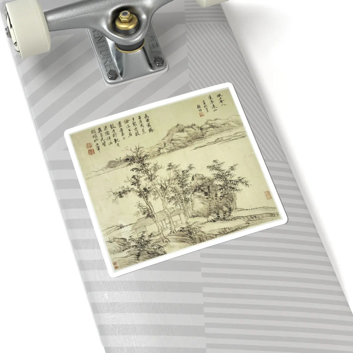 Wang Hui - Landscapes after old masters - dated 1692 v13 - STICKER Vinyl Kiss-Cut Decal