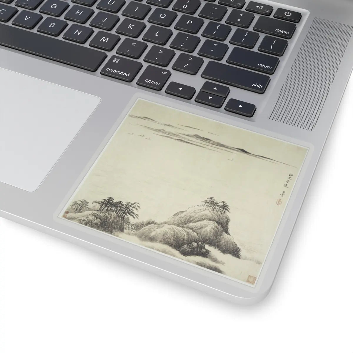 Wang Hui - Landscapes after old masters - dated 1692 v3 - STICKER Vinyl Kiss-Cut Decal