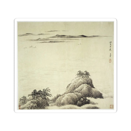 Wang Hui - Landscapes after old masters - dated 1692 v3 - STICKER Vinyl Kiss-Cut Decal