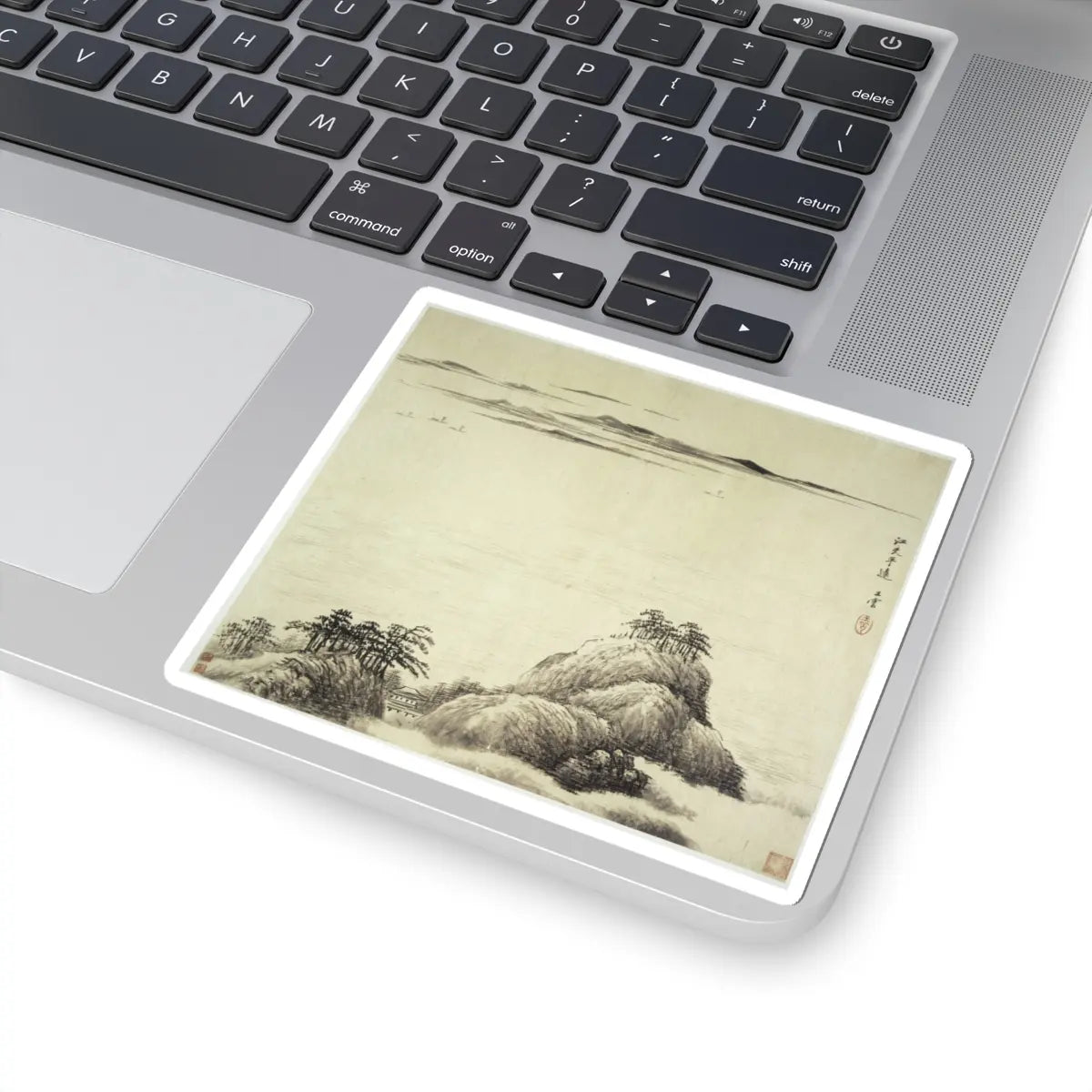 Wang Hui - Landscapes after old masters - dated 1692 v3 - STICKER Vinyl Kiss-Cut Decal