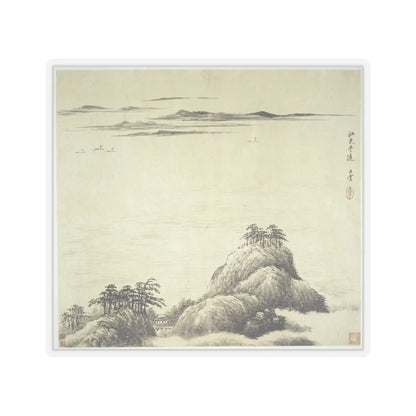 Wang Hui - Landscapes after old masters - dated 1692 v3 - STICKER Vinyl Kiss-Cut Decal